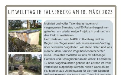 Bericht vom Umwelttag