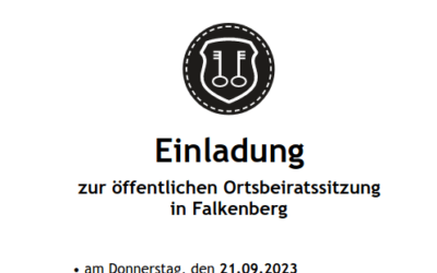 Ortbeiratssitzung am 21.09.2023